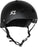 front view of mega lifer helmet in matte black