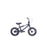 side view of the 12" Cult Juvenile bmx bike in Black, BMX bike, kids bmx bike, bmx bike