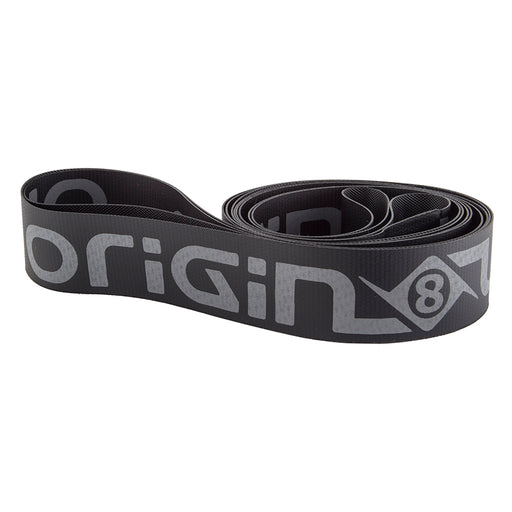 top view of the Origin 8 rim strips in black
