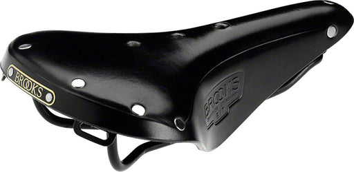 Side view of the Brooks B17 saddle in black, brooks seat, best bicycle seat
