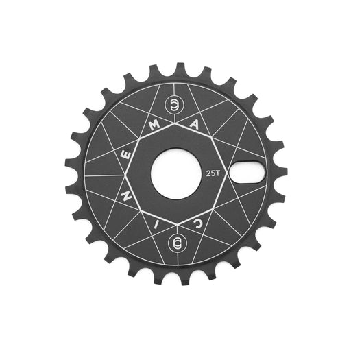 Front view of the Cinema Format Sprocket in Black