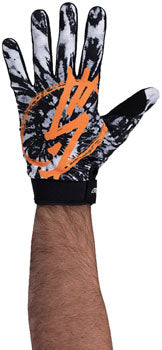 Top view of the Shadow Conspiracy Tie Dye gloves