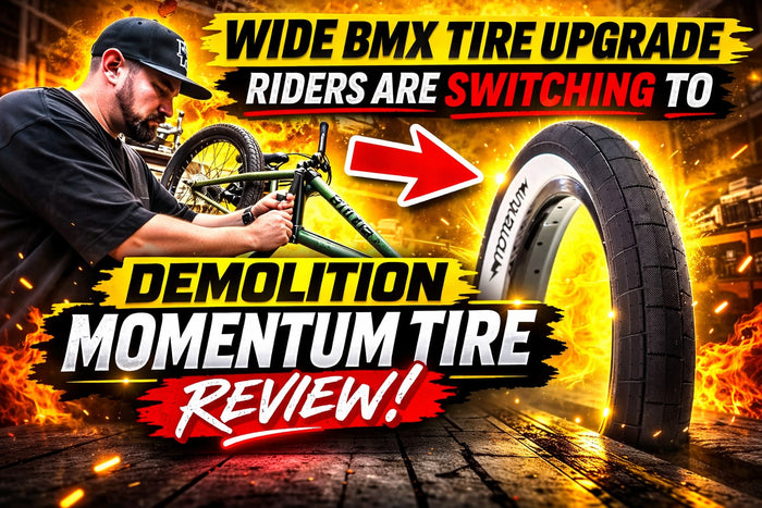 Wide BMX tire upgrade Demolition Momentum review