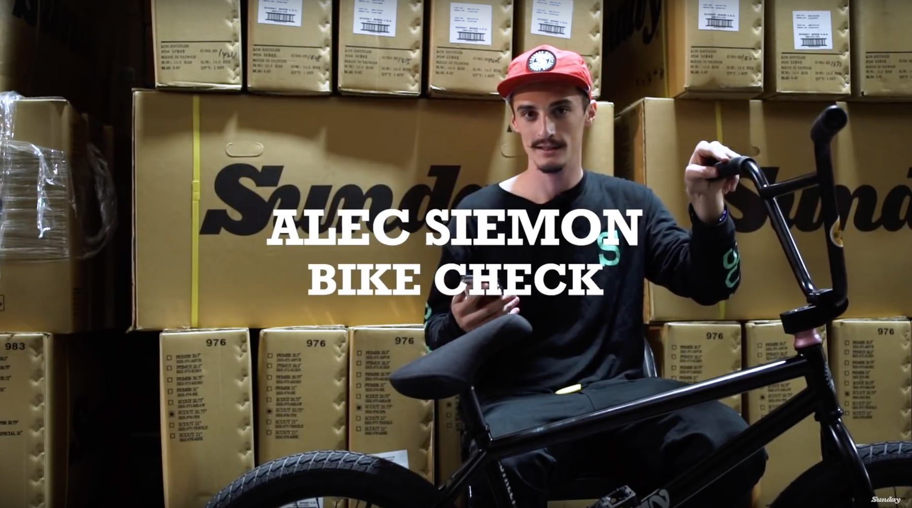 Alec Siemon Sunday Street Sweeper bike check