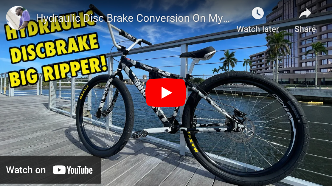 steeezy films hydraulic brake adapter conversion kit for big ripper big flyer