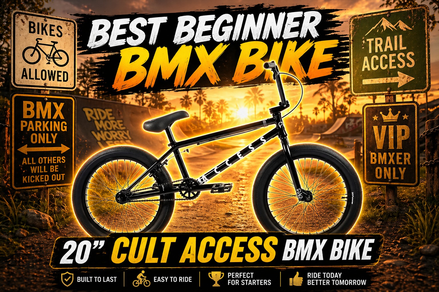 Cult Access BMX bike review close up, Cult Access freestyle BMX bike side profile