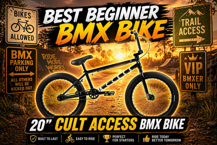 Cult Access BMX bike review close up, Cult Access freestyle BMX bike side profile