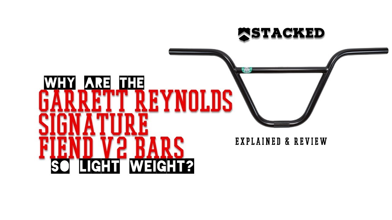 Fiend Reynolds BMX handlebars explained and review video showing aftermarket tall rise bars installed on a street BMX bike for better control and comfort