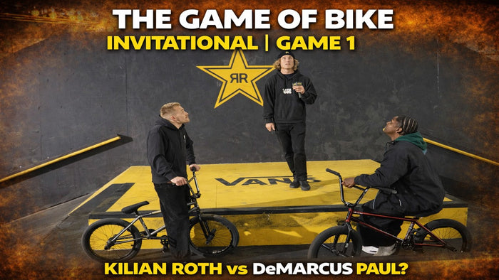 Kilian Roth vs DeMarcus Paul in Game 1 of the Game of bike invitational kick off