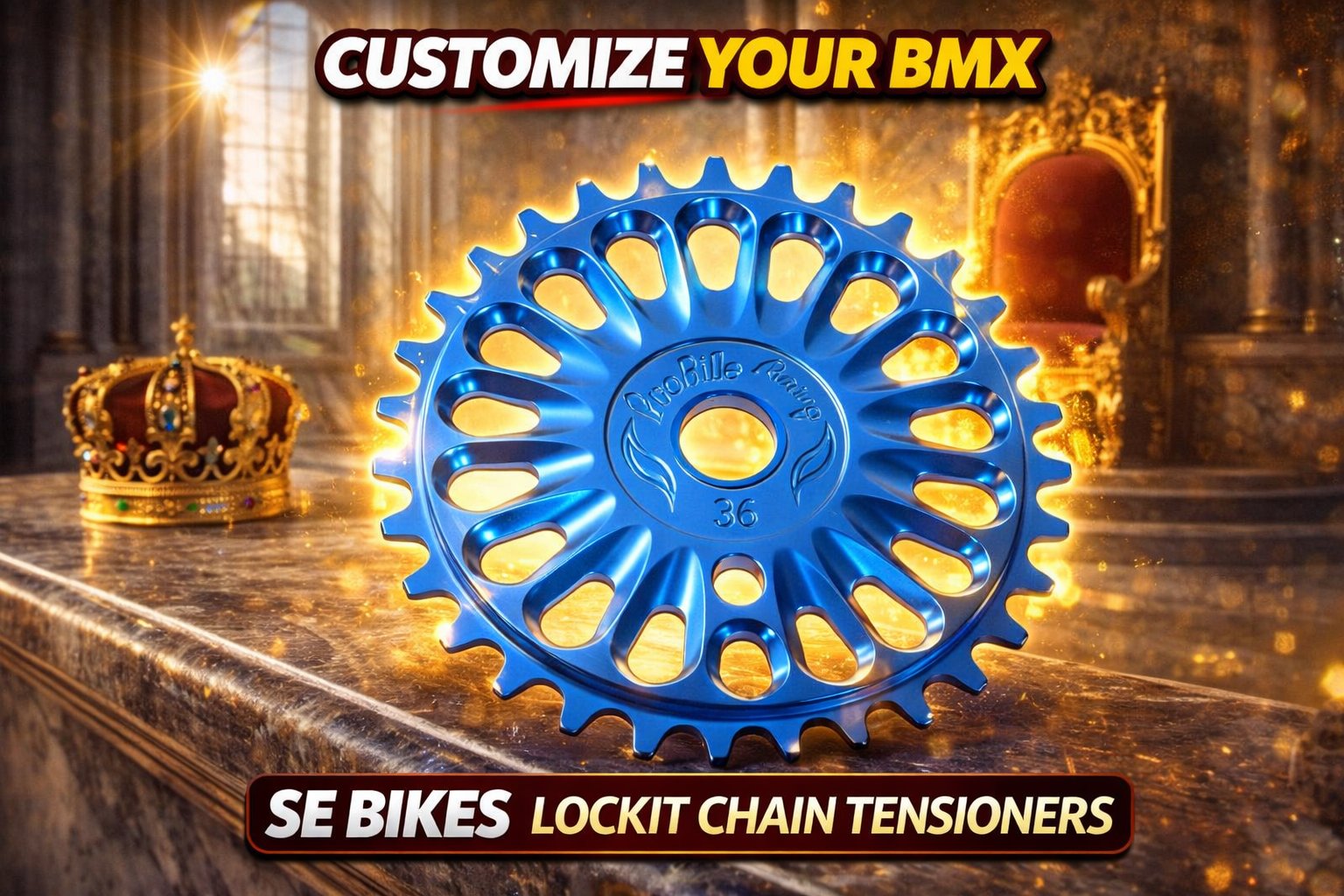 BMX bike chainring upgrade for improved strength