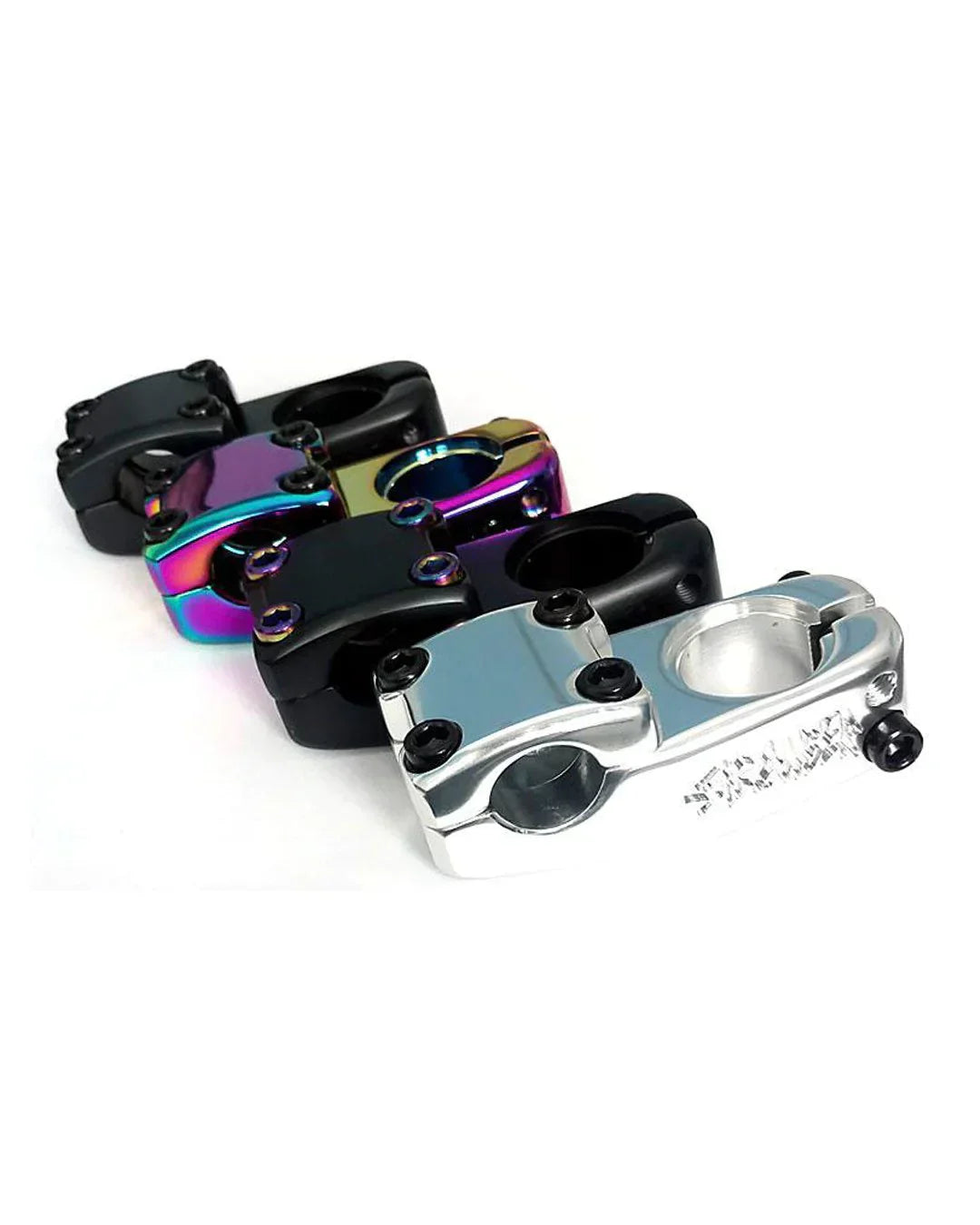 Stranger Haze V2 BMX stem close up showing lightweight front load design and strong handlebar clamp for BMX bike upgrade article