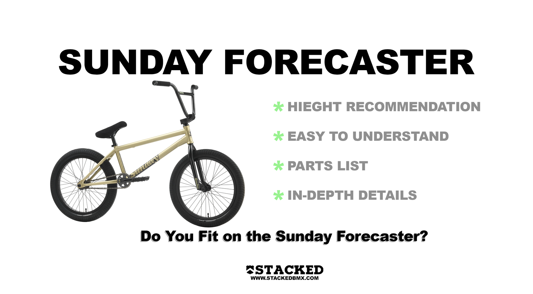 Do You Fit on the Sunday Forecaster? Best Intermediate BMX Bike Review for Street & Park