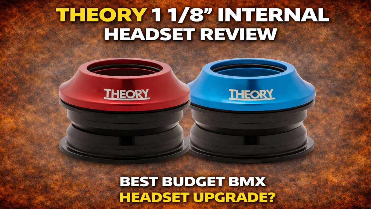 Theory 1 1/8 internal BMX headset close up bearings detail