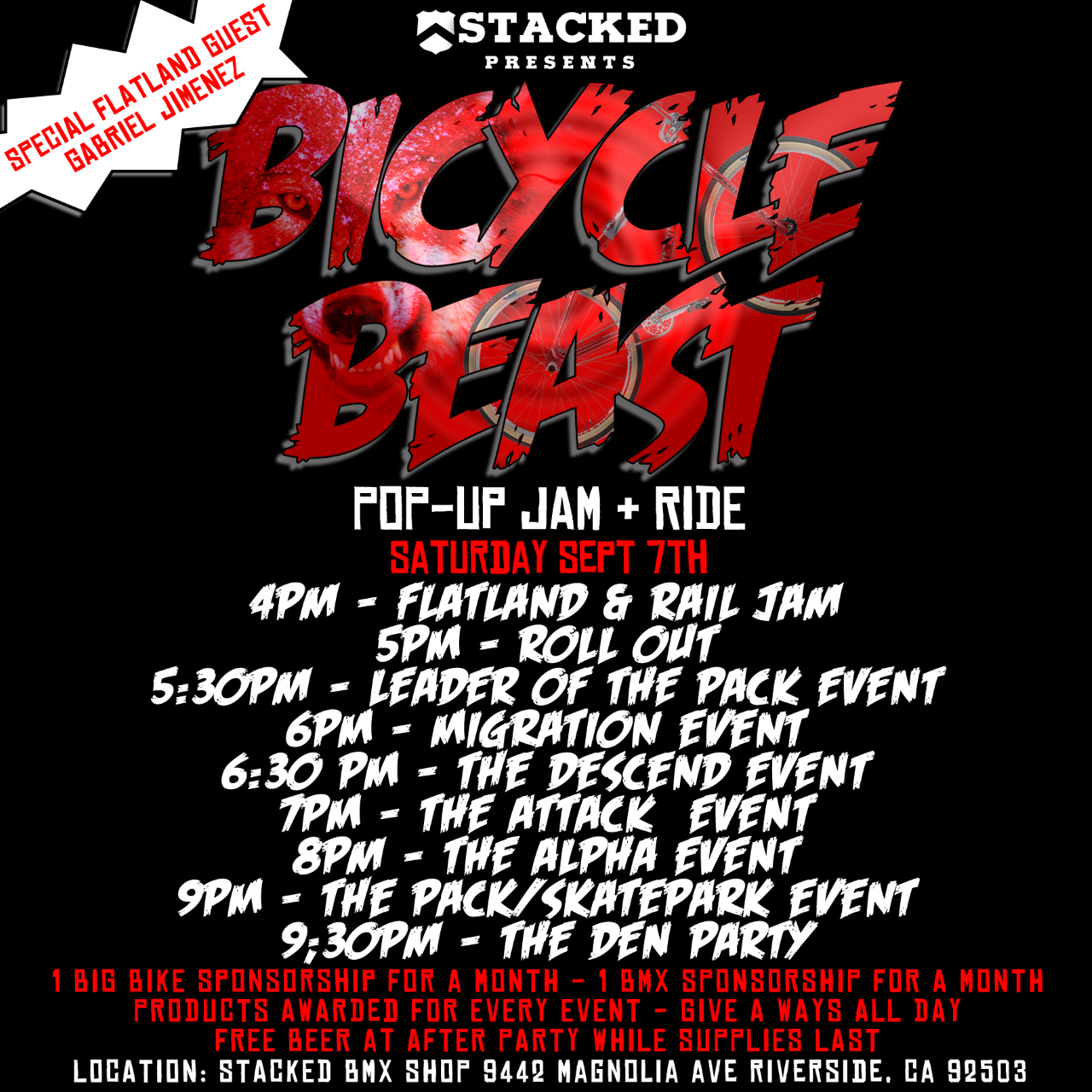 Stacked - Bicycle beast pop-up jam & ride