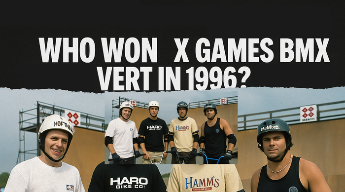 Who won X-games vert in 1996?