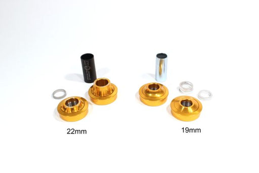 front view of american bottom bracket in gold