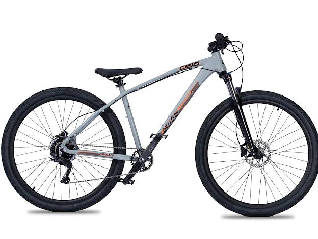 Side view of the collective c100 in grey, collective c100 Pro, Collective C100 bike, Collective C100 V3, Collective c100 Specs
