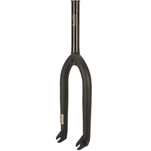 front view of stolen hurricane forks in black