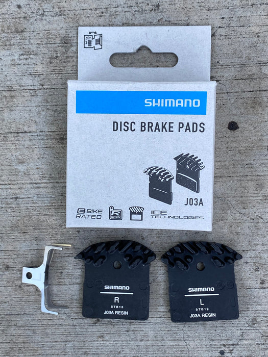 thumbnail image 2 of Shimano J03A Resin Disc Brake Pads For MTB/Road – Fits F01A/J02A, BR-M6000/M8100 – Malaysia 2 of 5