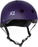 front view of mega lifer helmet in matte purple