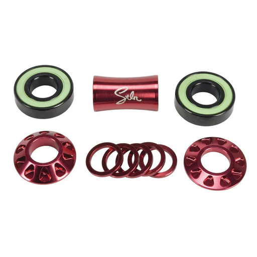 expanded view of revolver mid bottom bracket in red