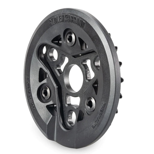 front view of sumo guard sprocket in black