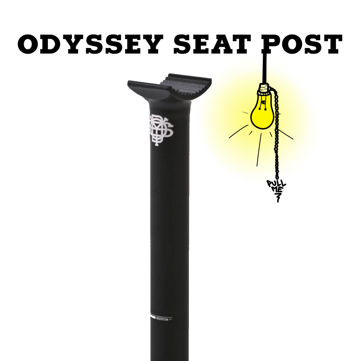 Odyssey pivotal seat post 25.4mm or 27.2mm | Stacked BMX Shop