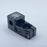 top view of billet bmx skull stem in black