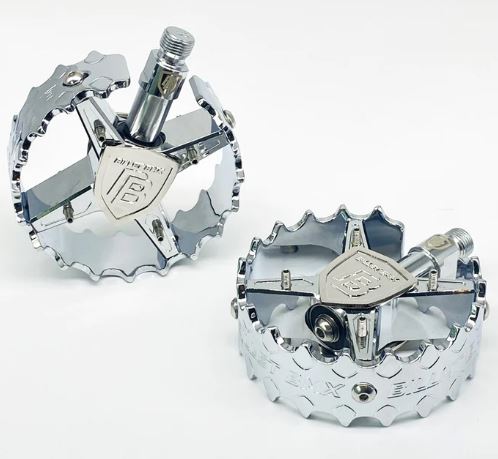 Billet Shield Chrome Pro Series Round pedals Billet Shield Chrome Pro Series Round pedals