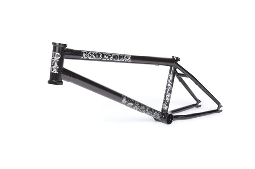 Side view of the BSD Raider frame in black