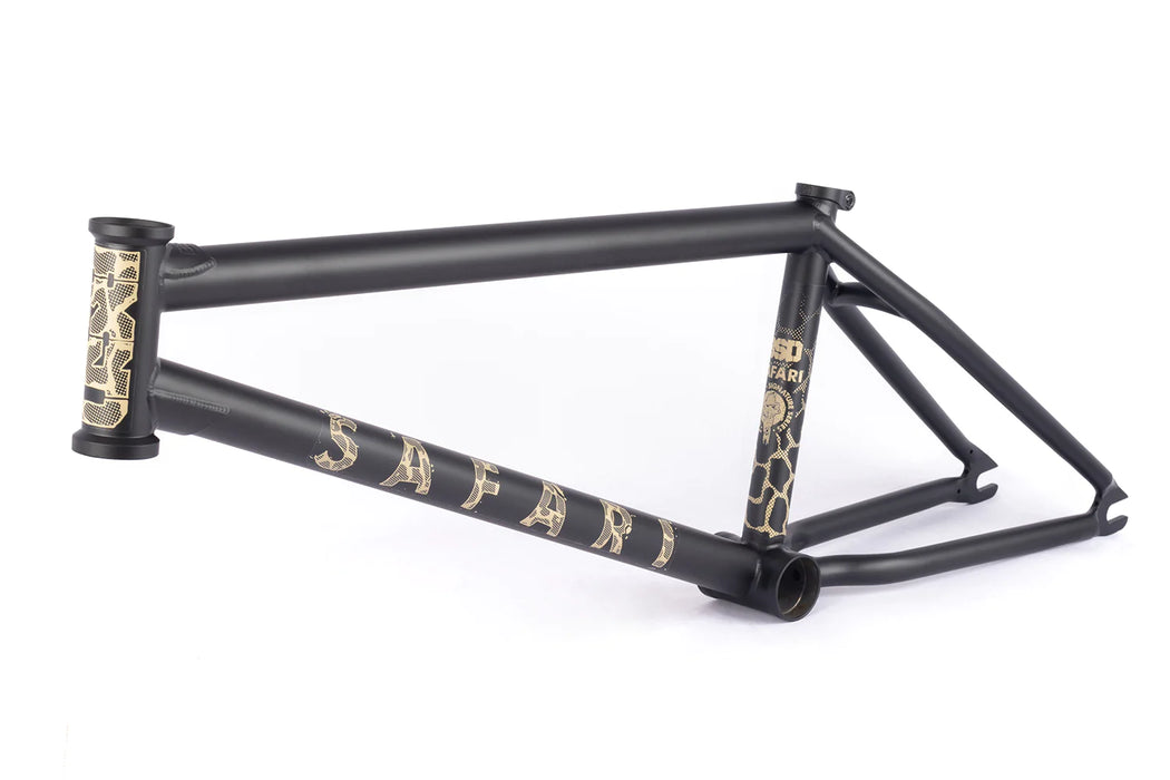 Side view of the BSD Safari frame in black