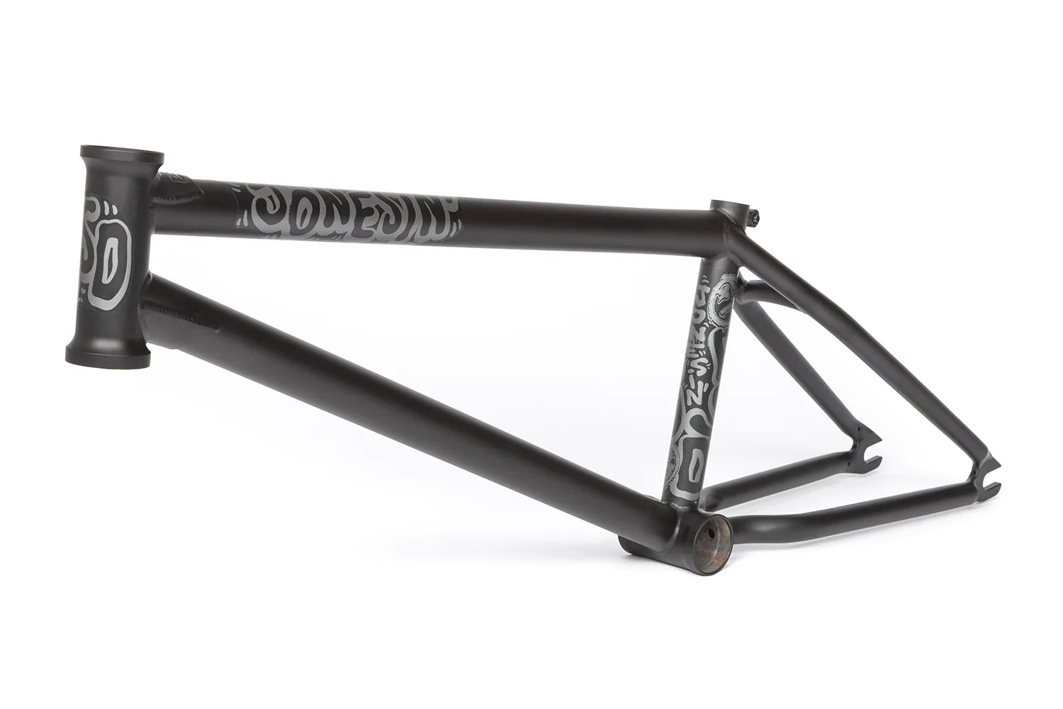 Side view of the BSD Jonesin' frame in flat black