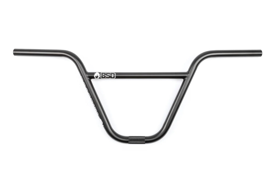 studio photo of the BSD Roastin 10 bars in black, Bicycle handlebars, bike handlebars, handle bike bar, handlebars for bicycle, handlebars on bike,mtb handlebars, mtb handlebars, bmx handlebars, bicycle handlebars, riser handlebars, bicycle handlebar extension, extended bike handlebars, odi bars, riser bars, bars for bmx, handlebars for cruiser bikes, cruiser handlebars, handle bars for bike, high rise bicycle handlebars, bicycle riser handlebars, bicycle high handlebars, 