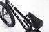 Close up view of the 20" Cult Access bmx bike in black, beginner bmx bike for adults