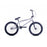 side view of the 20" Cult Access bmx bike in silver, beginner bmx bike for dirt jumps or trails