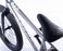 close up view of the 20" Cult Access bmx bike in silver, introductory bmx bike 