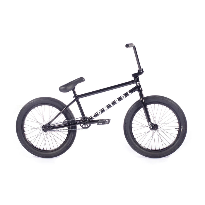 Side view of the Cult Control complete bmx bike in black, BMX bike, best bmx bike, cult bike