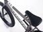 Close up view of the Cult Control bmx bicycle in raw, Cult Control BMX bike with Cult x Vans 2.40 inch tires