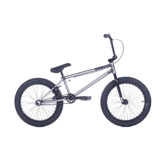 Side view of the Cult Gateway bmx bike in raw