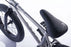 Close up view of the 18" Cult Juvenile complete bike in silver, bmx bike for 9 years old
