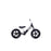 Side view of the cult push bike in black