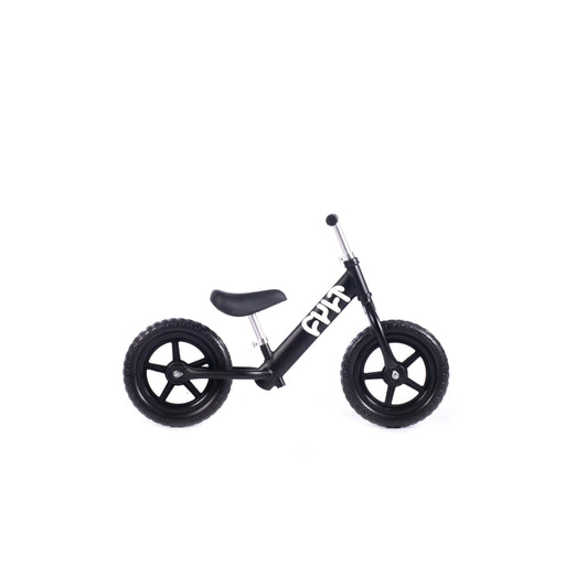 Side view of the cult push bike in black