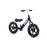 front and side view of the Cult balance bike n black
