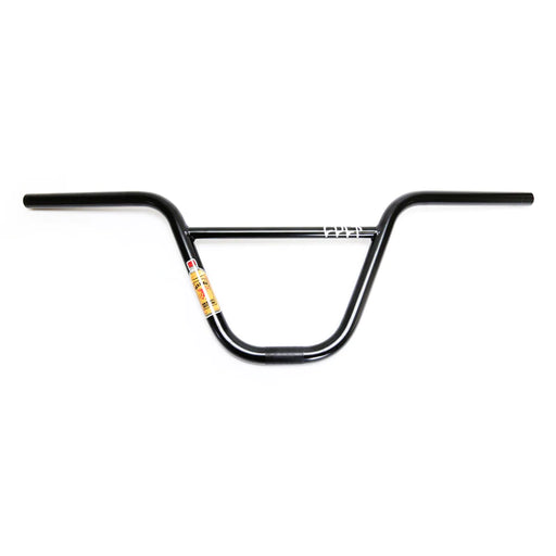 Front view of the Cult race bars in black, cult bars, bmx handlebars, bmx bars