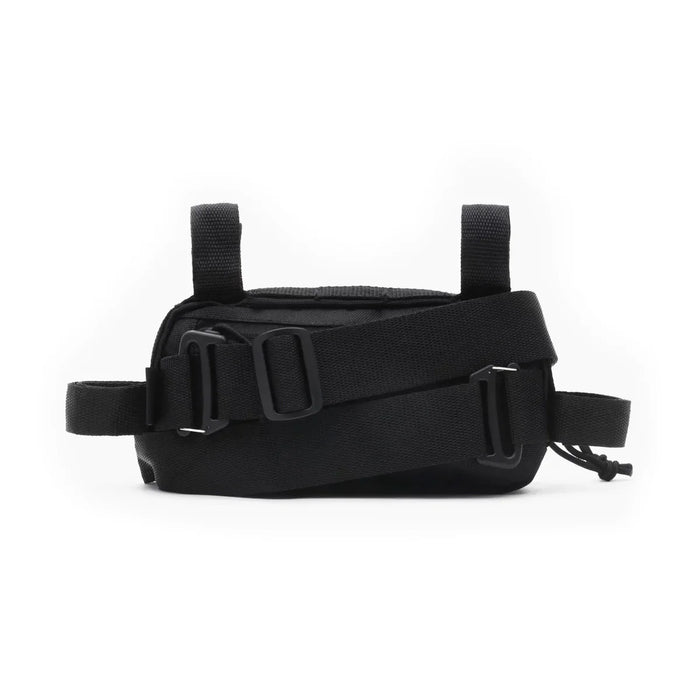 back view of the cult vans frame bag, bike bag, frame bag, odyssey frame bag, odyssey switch pack, cult frame bag, cult bike bag, vans bike bag, vans frame bag, bmx bag