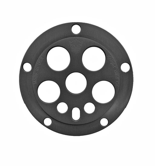 Front view of the Knight bike co Mini BMX Power disc in Black