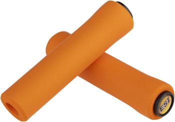 top view of esi extra chunky grips in orange