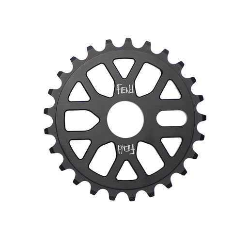 Front view of the Fiend Omni Sprocket in black
