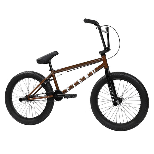 side view of the 20" Fiend Type O+ bmx bike in brown