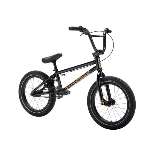 side view of the 16" Fitbikeco Misfit bmx bike in black